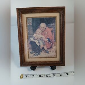 Arthur J. Elsley The Britain Vtg.80's Picture Wooden Frame